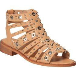 Sandale cu capse, trendy, bej pentru femei