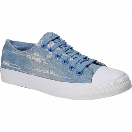 Tenisi jeans pentru barbati, albastru deschis