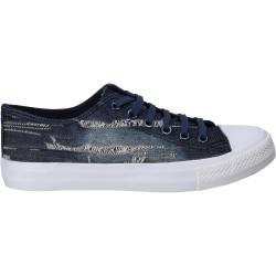 Tenisi pentru barbati din jeans albastru inchis