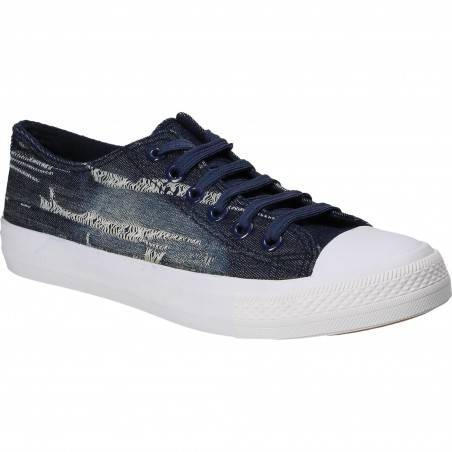 Tenisi pentru barbati din jeans albastru inchis