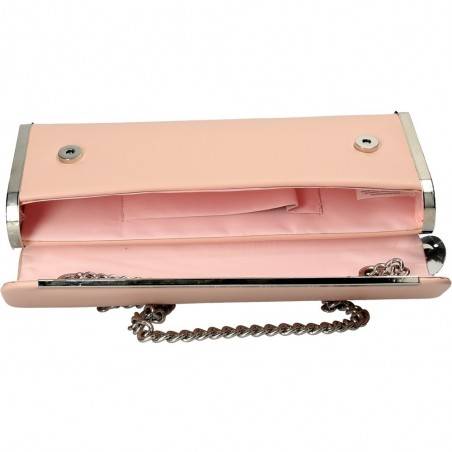 Poseta de seara, clutch, culoarea roz, marca Michelle Moon