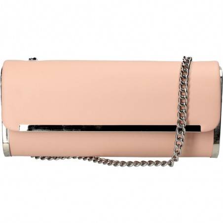 Poseta de seara, clutch, culoarea roz, marca Michelle Moon