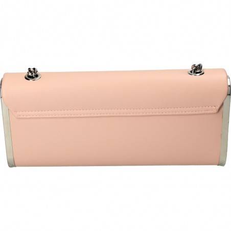 Poseta de seara, clutch, culoarea roz, marca Michelle Moon