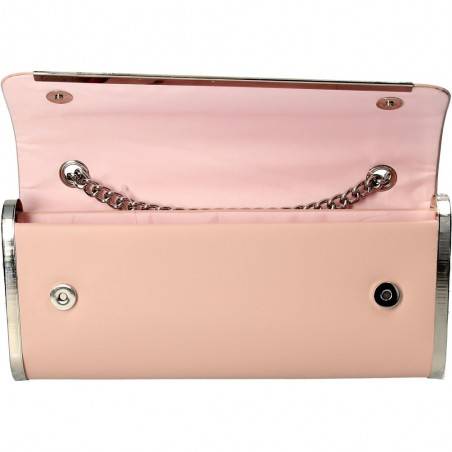 Poseta de seara, clutch, culoarea roz, marca Michelle Moon