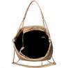 Poseta Trendy, cu buline in relief, culoarea bej