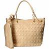 Poseta Trendy, cu buline in relief, culoarea bej
