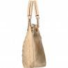 Poseta Trendy, cu buline in relief, culoarea bej