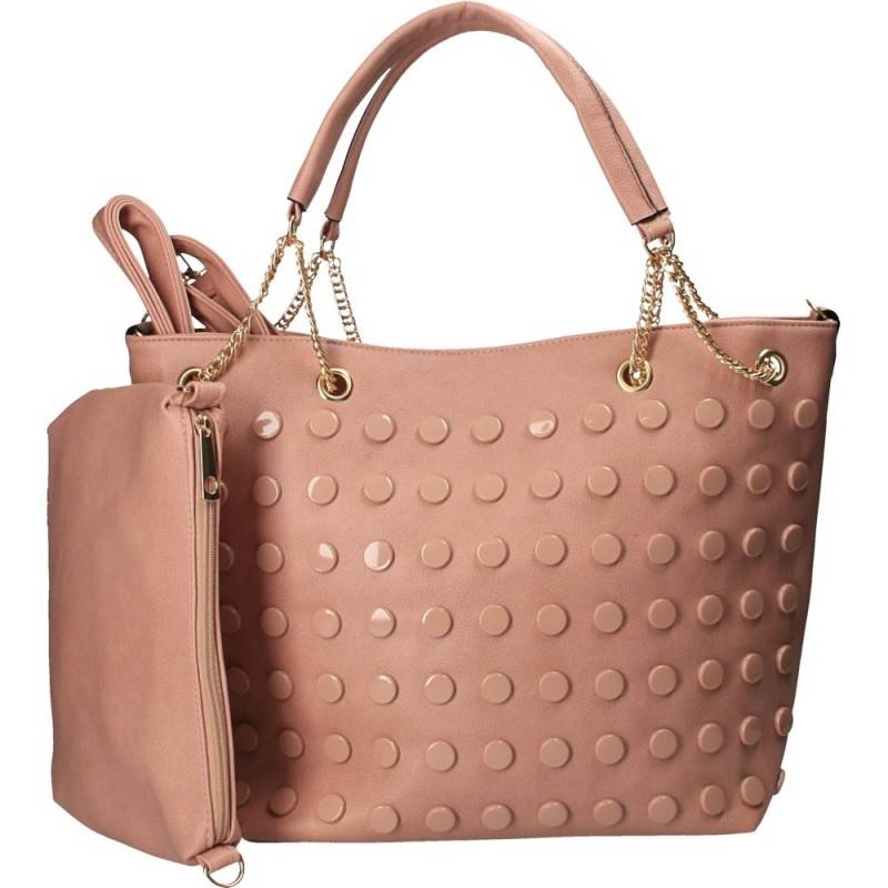 Geanta trendy, cu buline, culoarea roz Geanta trendy, cu buline, culoarea roz