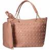 Geanta trendy, cu buline, culoarea roz