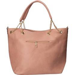 Geanta trendy, cu buline, culoarea roz