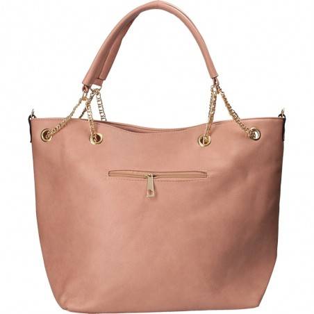 Geanta trendy, cu buline, culoarea roz
