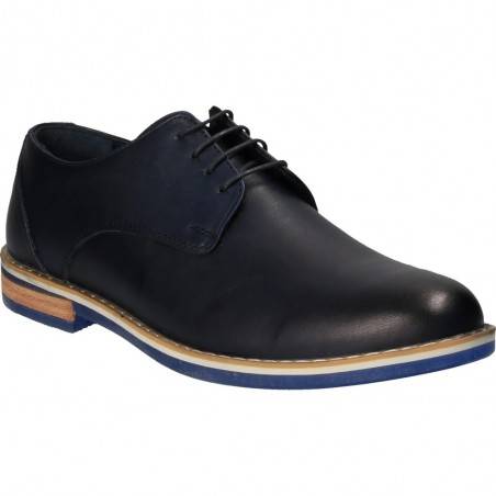 Pantofi barbati, bleumarin, marca Da Vinci, din piele naturala