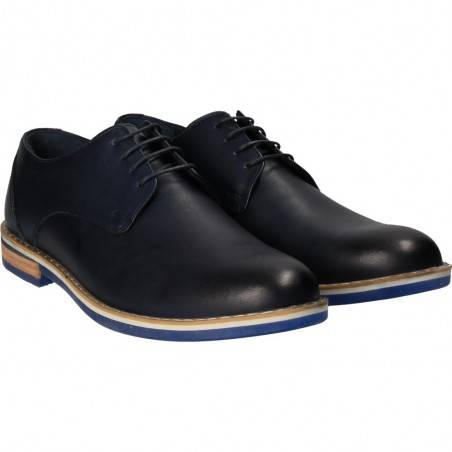 Pantofi barbati, bleumarin, marca Da Vinci, din piele naturala