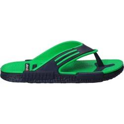 Slapi strand pentru barbati, verde cu albastru