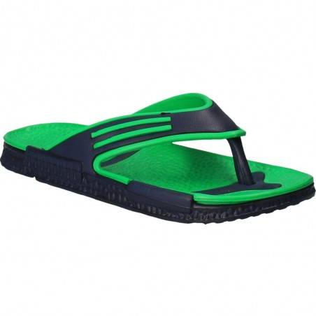 Slapi strand pentru barbati, verde cu albastru
