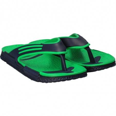 Slapi strand pentru barbati, verde cu albastru