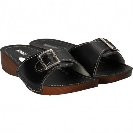 Saboti negri cu catarama, marca Fly Shoes