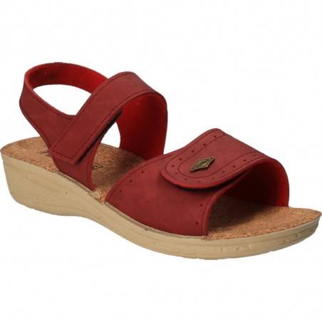 Sandale casual rosii, pentru femei, marca Fly Shoes