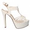 Sandale albe fashion, pentru femei, marca Tulipano