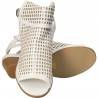 Sandale fashion, albe, inalte, pentru femei