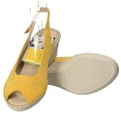 Sandale Natur Soft, din piele naturala, culoare galbena
