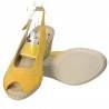 Sandale Natur Soft, din piele naturala, culoare galbena
