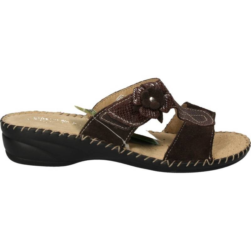 Saboti din piele, culoarea maro, femei, Natur Soft Saboti din piele, culoarea maro, femei, Natur Soft