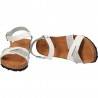 Sandale albe cu strasuri, Bellini, made in Italy