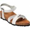 Sandale albe cu strasuri, Bellini, made in Italy