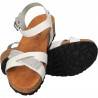 Sandale albe cu strasuri, Bellini, made in Italy