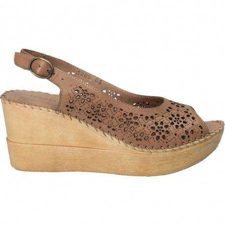 Sandale Dama, piele naturala, cu platforma