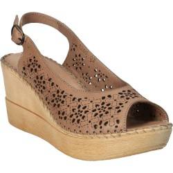 Sandale Donna Style, de dama, cu platforma, piele naturala