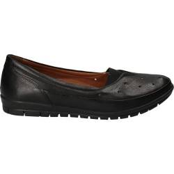 Pantofi casual negri, piele naturala, marca Da Vinci
