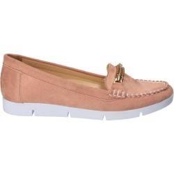 Mocasini roz, piele ecologica, marca Da Vinci