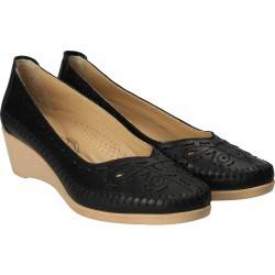 Pantofi cu motive folclorice, din piele, marca Da Vinci