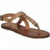 Sandale flip-flops, dama, gri, piele naturala