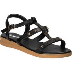 Sandale moderne, negre cu barete subtiri, marca Mellisa