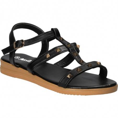 Sandale moderne, negre cu barete subtiri, marca Mellisa
