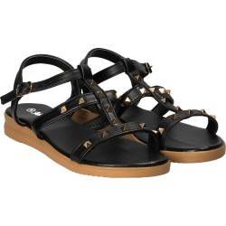 Sandale moderne, negre cu barete subtiri, marca Mellisa