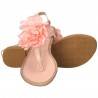 Sandale flip flops roz, cu floare satin, marca Mellisa