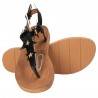 Sandale negre flip flops, decor stele, marca Mellisa