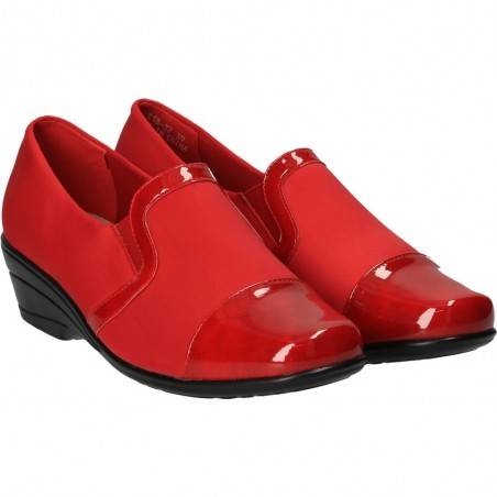 Pantofi rosii cu platforma, marca Soft Space