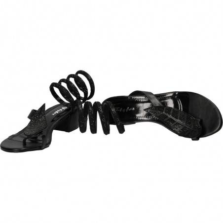 Sandale fashion sneak style, negre, marca Flyfor