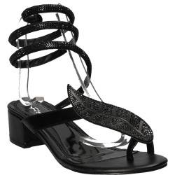 Sandale fashion sneak style, negre, marca Flyfor