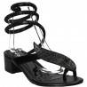 Sandale fashion sneak style, negre, marca Flyfor