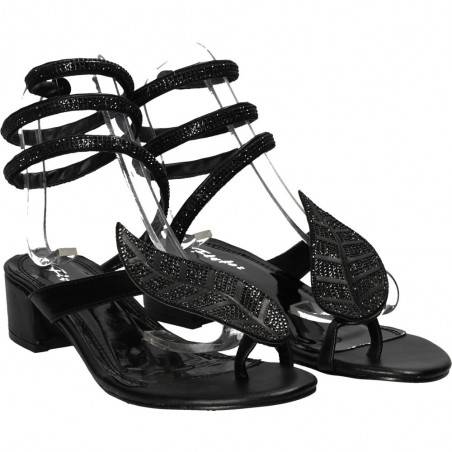 Sandale fashion sneak style, negre, marca Flyfor