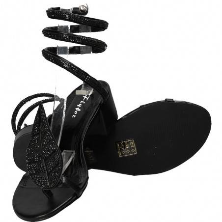 Sandale fashion sneak style, negre, marca Flyfor