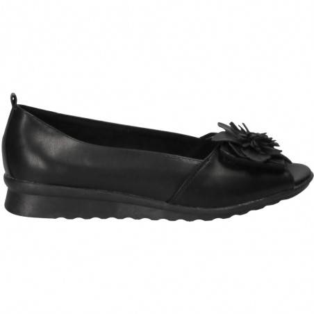 Pantofi comozi decupati, cu floare, marca Soft Space