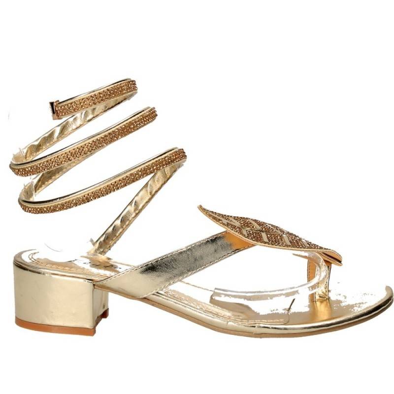 Sandale sneak style, aurii, pentru femei Sandale sneak style, aurii, pentru femei