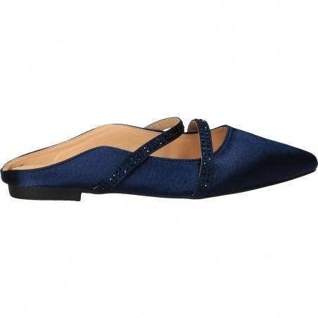 Saboti fashion din satin albastru, marca Mellisa